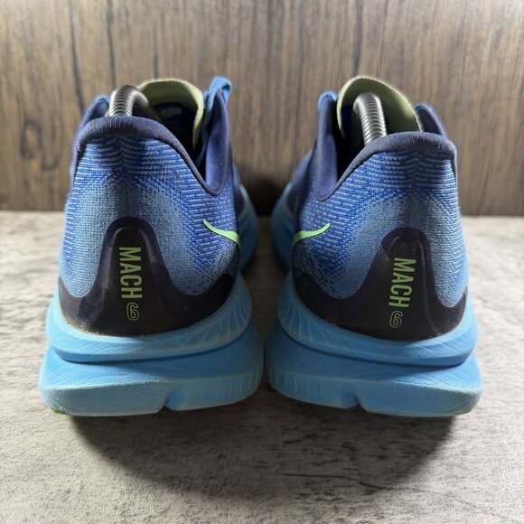Hoka One One Mach 6 VWT Volt Blue Running Gym Training Shoes Men’s Size 11 D main image 4